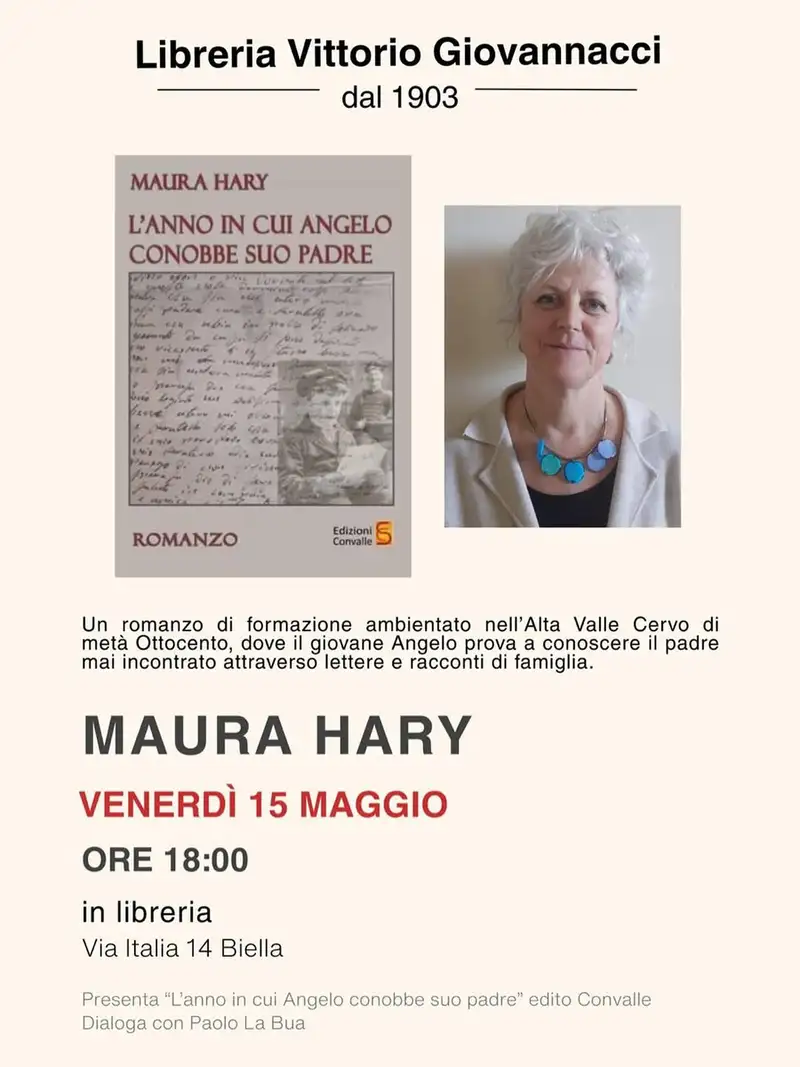 Presentazione libro "L’anno in cui Angelo conobbe suo padre" di Maura Hary