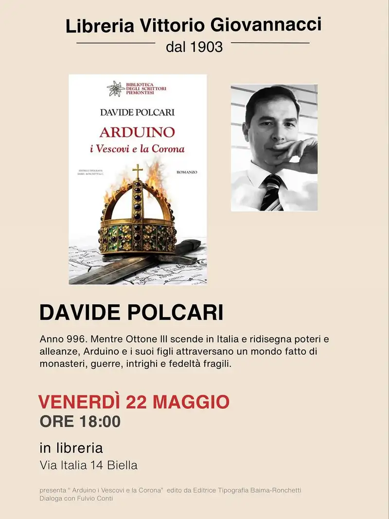 Presentazione libro: Arduino, i Vescovi e la Corona con Davide Polcari