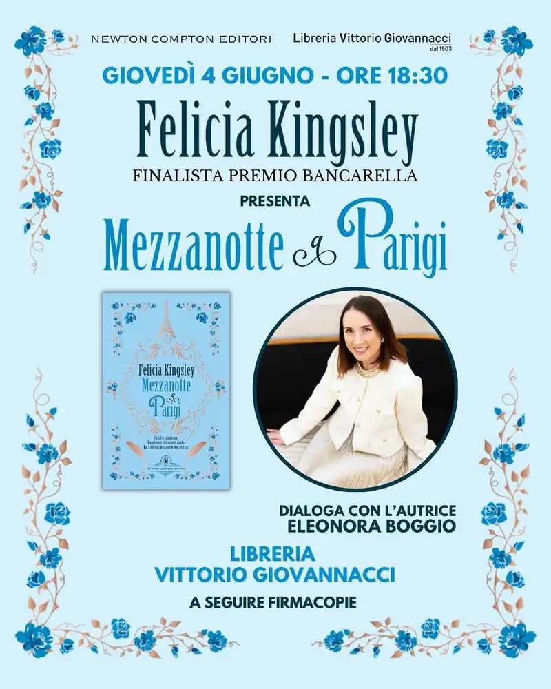 Presentazione libro Felicia Kingsley: Mezzanotte a Parigi