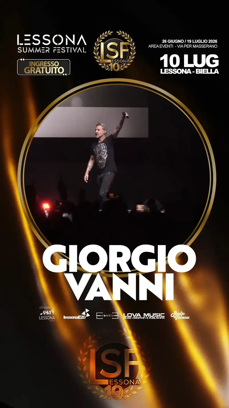 LESSONA SUMMER FESTIVAL 2026: Giorgio Vanni LIVE