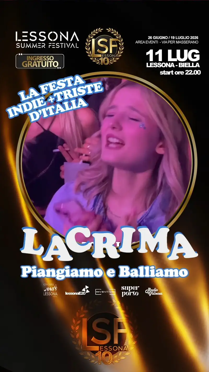 LACRIMA - La festa INDIE più triste d'Italia