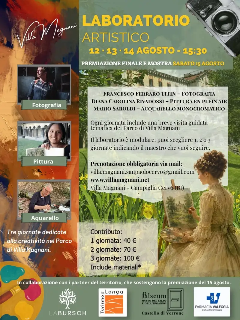 Laboratorio Artistico nel Parco di Villa Magnani