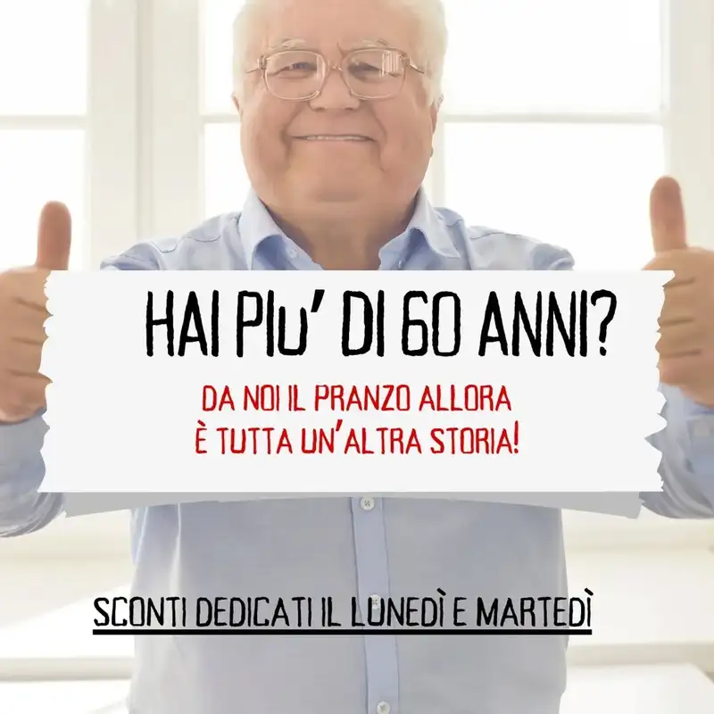 Promozione Pranzo Over 60